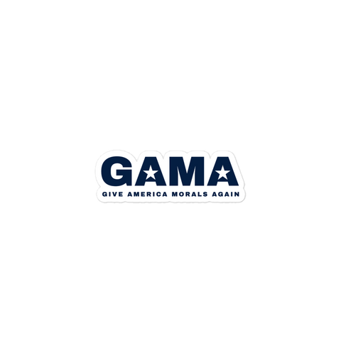 "GAMA" Sticker with Slogan