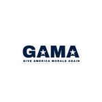 "GAMA" Sticker with Slogan